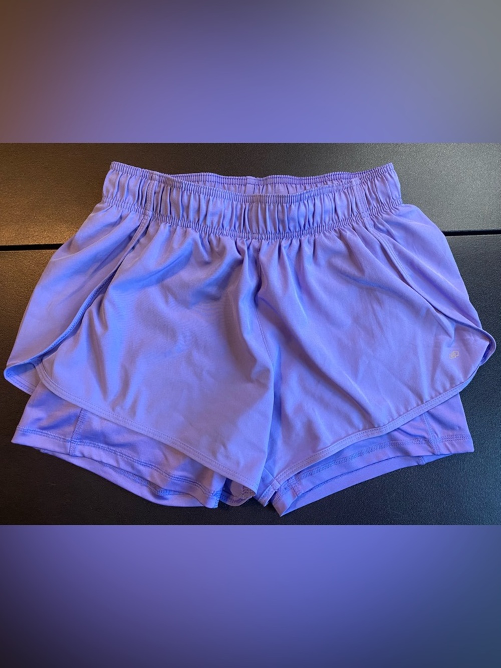 Lilac Women's Athletic Layered Shorts